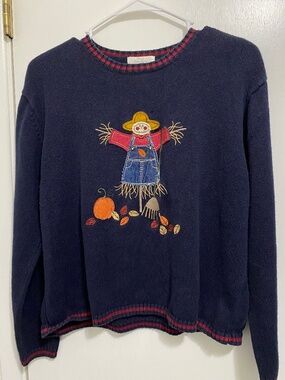 Christopher & Banks Handmade Size L Women’s Blue  Sweater #8